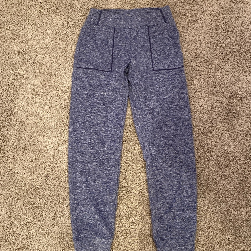 Heather Blue Athleta Girl joggers. Size 12